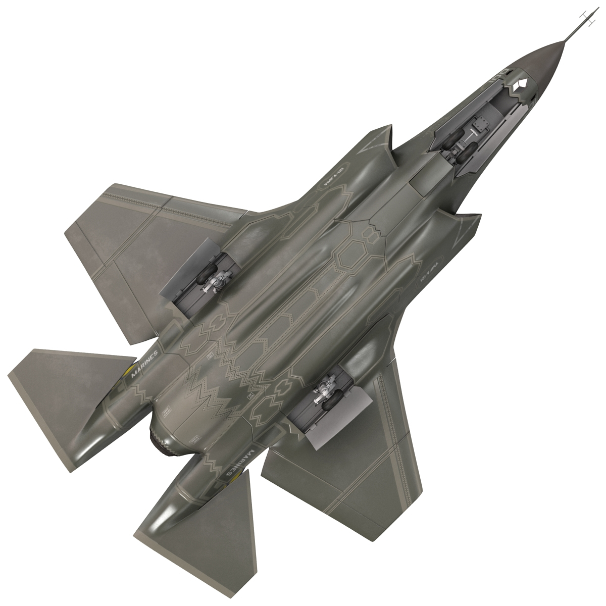 fighter aircraft lockheed martin 3d model