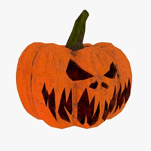 Halloween Pumpkin Low-poly 3D model