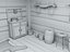 Intérieur d'une cabane en bois médiévale