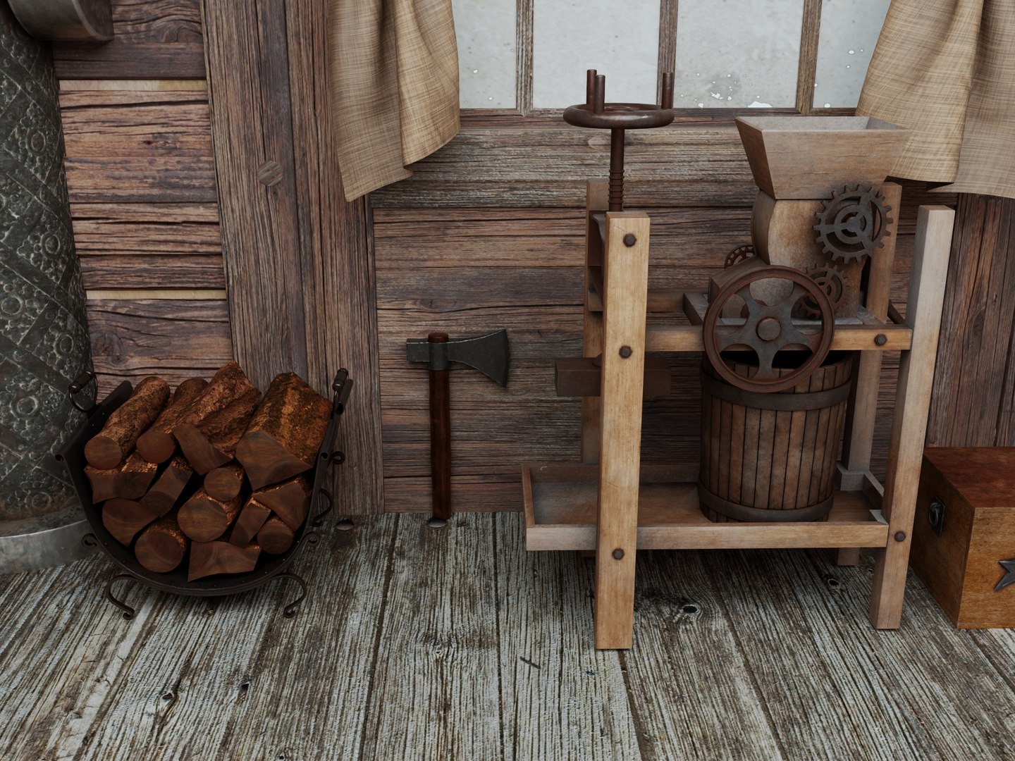 3D Interior of a Medieval Wooden Cabin https://p.turbosquid.com/ts-thumb/hC/4seX8p/jo/111/jpg/1776824757/1920x1080/fit_q87/d61b6f8622507b60cfc0a308bd9ac11d9f7e281e/111.jpg
