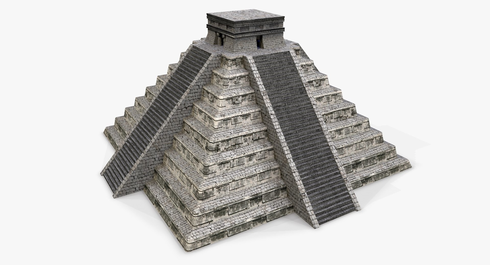 Mayan Pyramid - Chichen Itza 3d Model