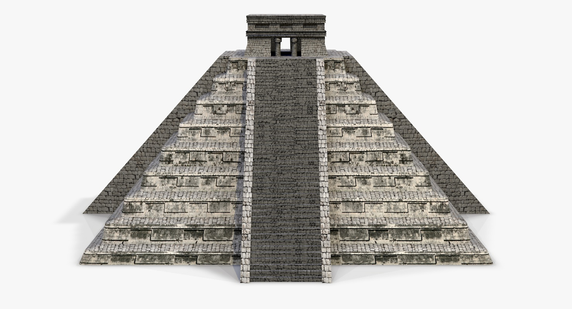 Mayan Pyramid - Chichen Itza 3d Model