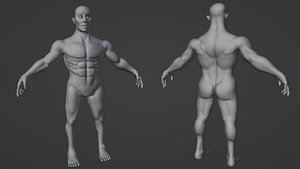 Bodybuilder Mann Charakter T-Pose 3D-Modell - TurboSquid 2046589