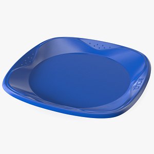 Solo Squared Plastic Bowl Red 3D Model $19 - .3ds .blend .c4d .fbx