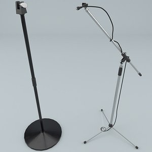 3D model microphone stand