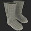 3d model winter shoes