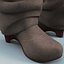 3d model winter shoes