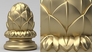 Carved Finial 3D