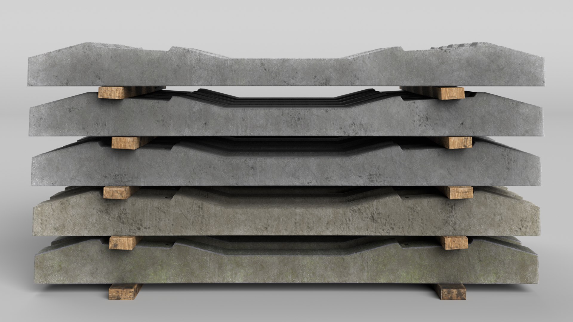 3D Stacked Sleepers SH-1 model - TurboSquid 1922917