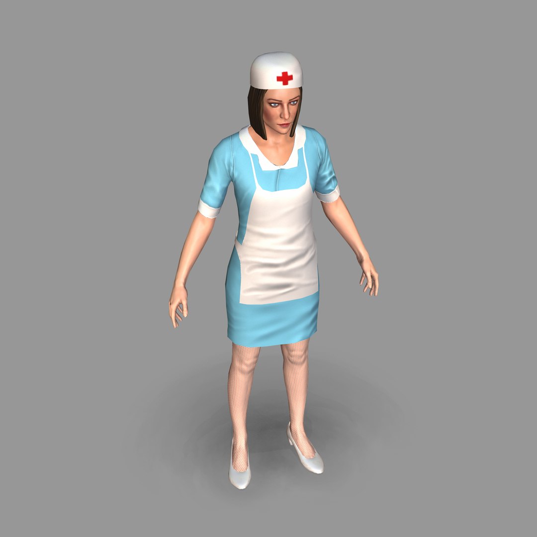 rigged nurse 3D model https://p.turbosquid.com/ts-thumb/hC/A2pCSF/wcasethA/nurse_topperspective/jpg/1528647389/1920x1080/fit_q87/9905cc3ed288eb2592f7337439f134f1cdcabfa5/nurse_topperspective.jpg