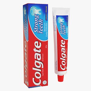 3D model colgate toothpaste