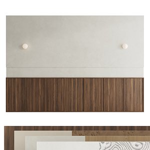 Headboard Decorative wall panels set 03