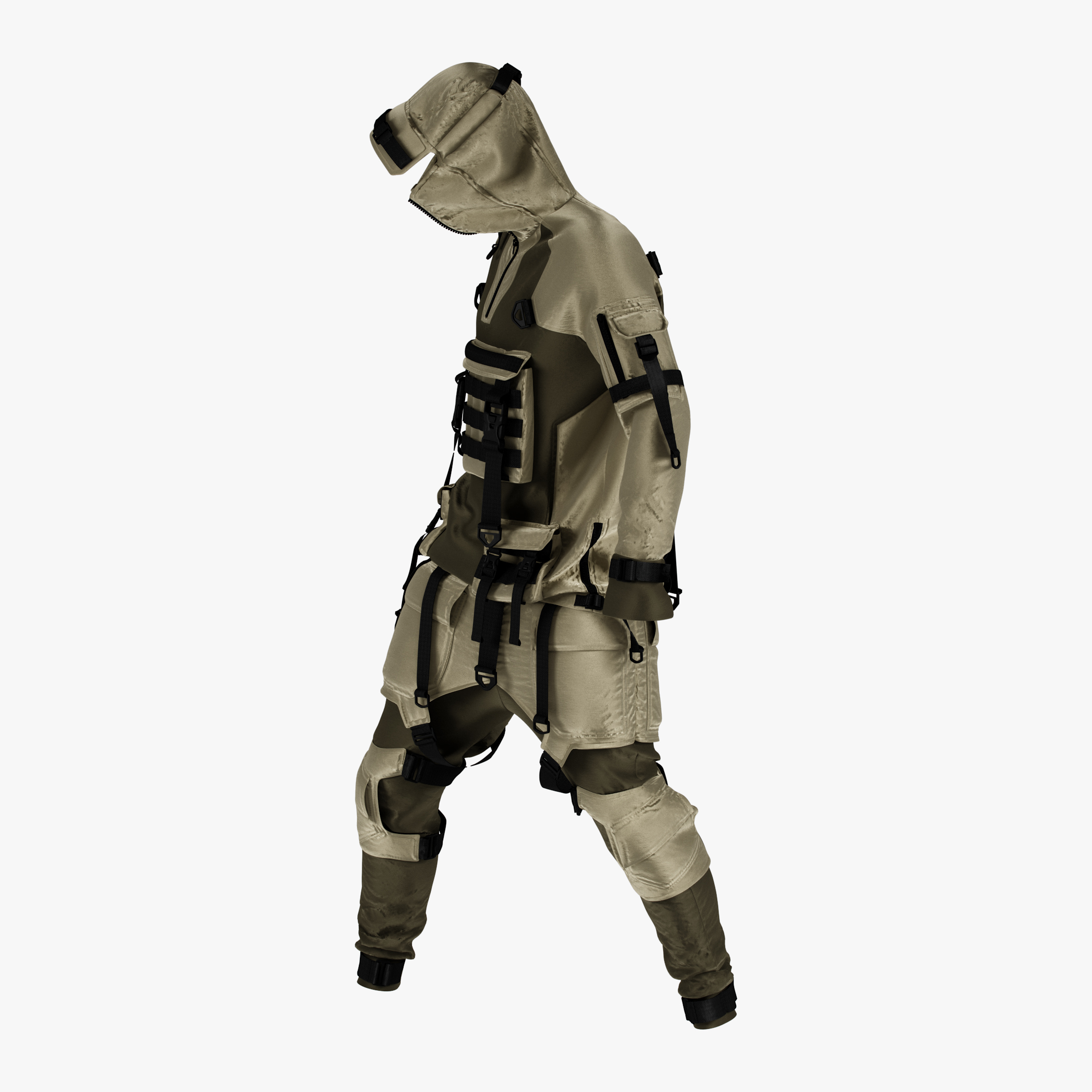 Modelo 3d Traje Cyberpunk Masculino G Turbosquid 1710309 6025