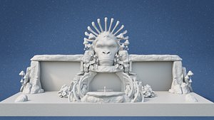 Skull Island Stage Set 3D model
