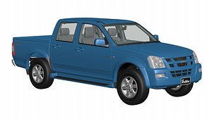 Isuzu D-Max 2004 4Cab Hi-Lander With Interior 3D model