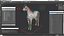 3D model Arabian Horse White Fur Rigged