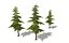Lowpoly pine tree