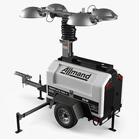Allmand Portable Light Tower Folded White