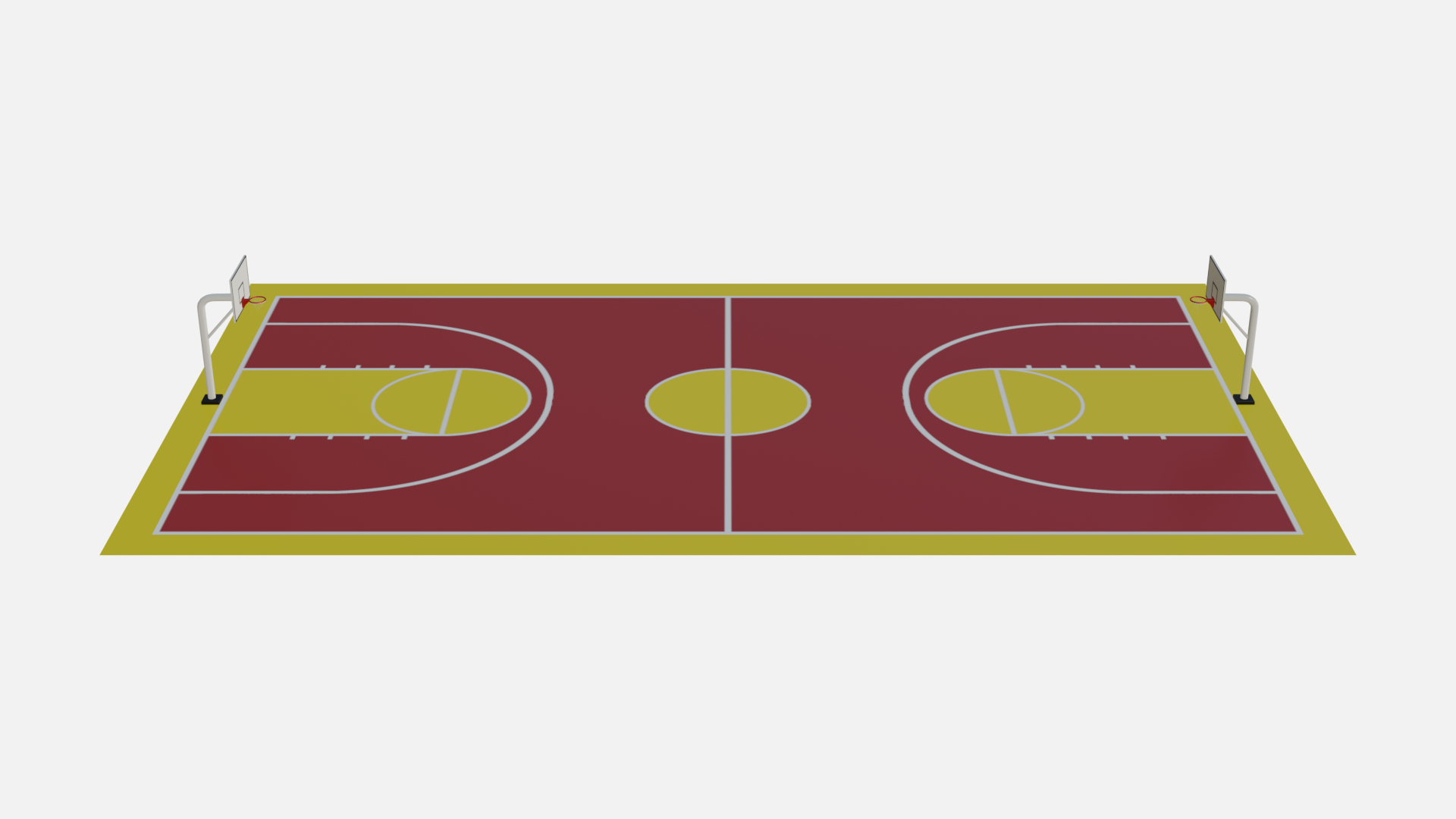 Basketball Court V8 3D Model - TurboSquid 2057260