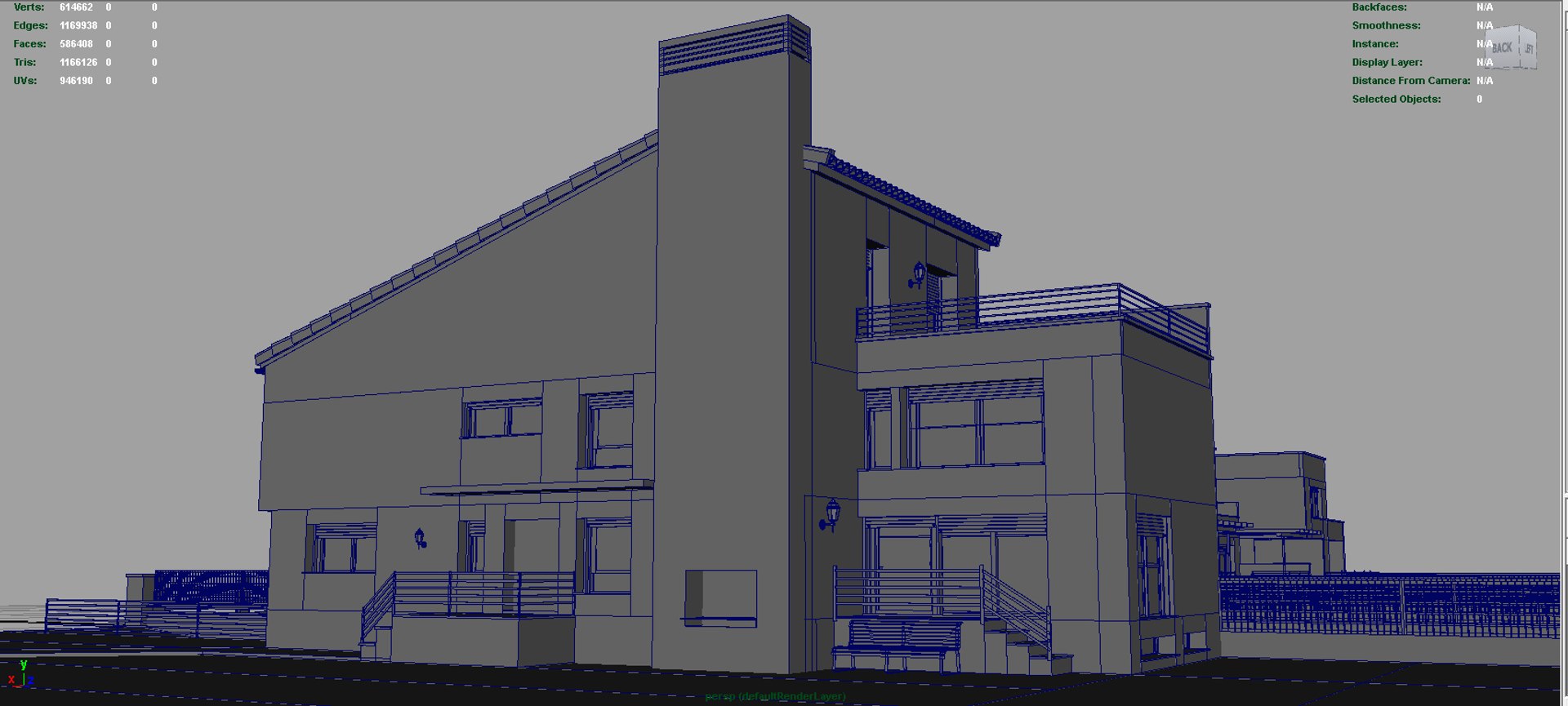 Urbanization Chalets 3d Model