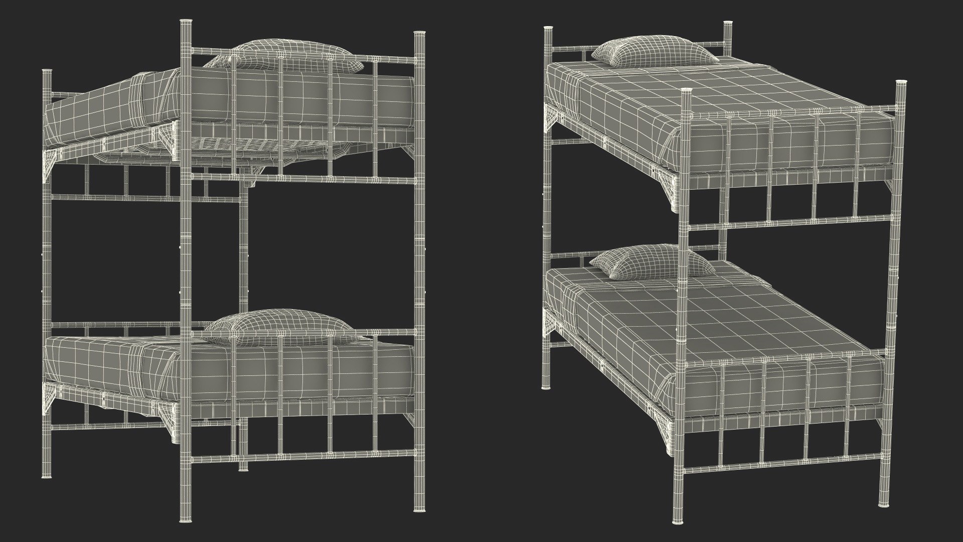 3D model Army Bunk Bed New - TurboSquid 2078174