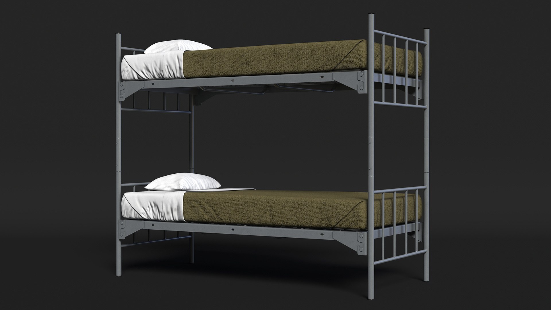3D model Army Bunk Bed New TurboSquid 2078174