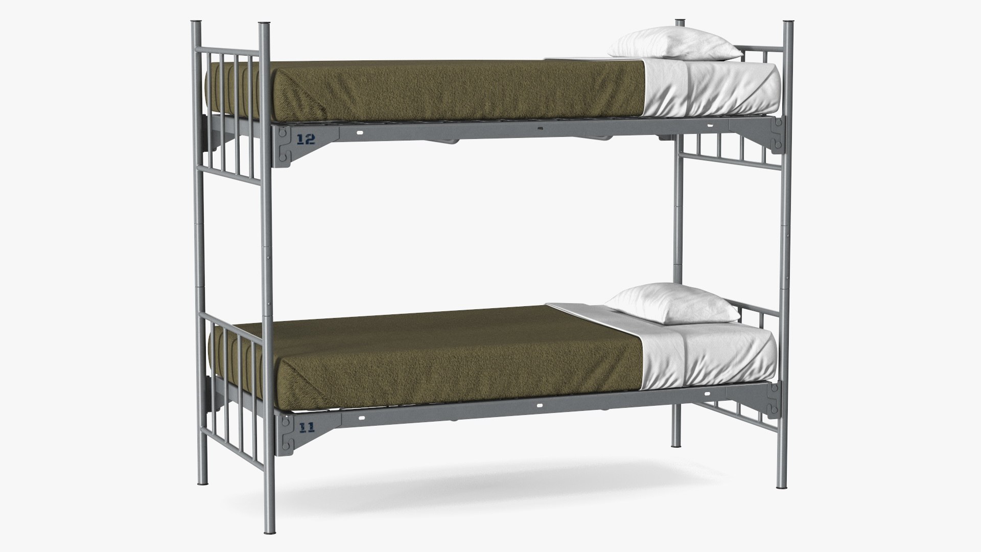 Army Bunk Bed New 3D model preview