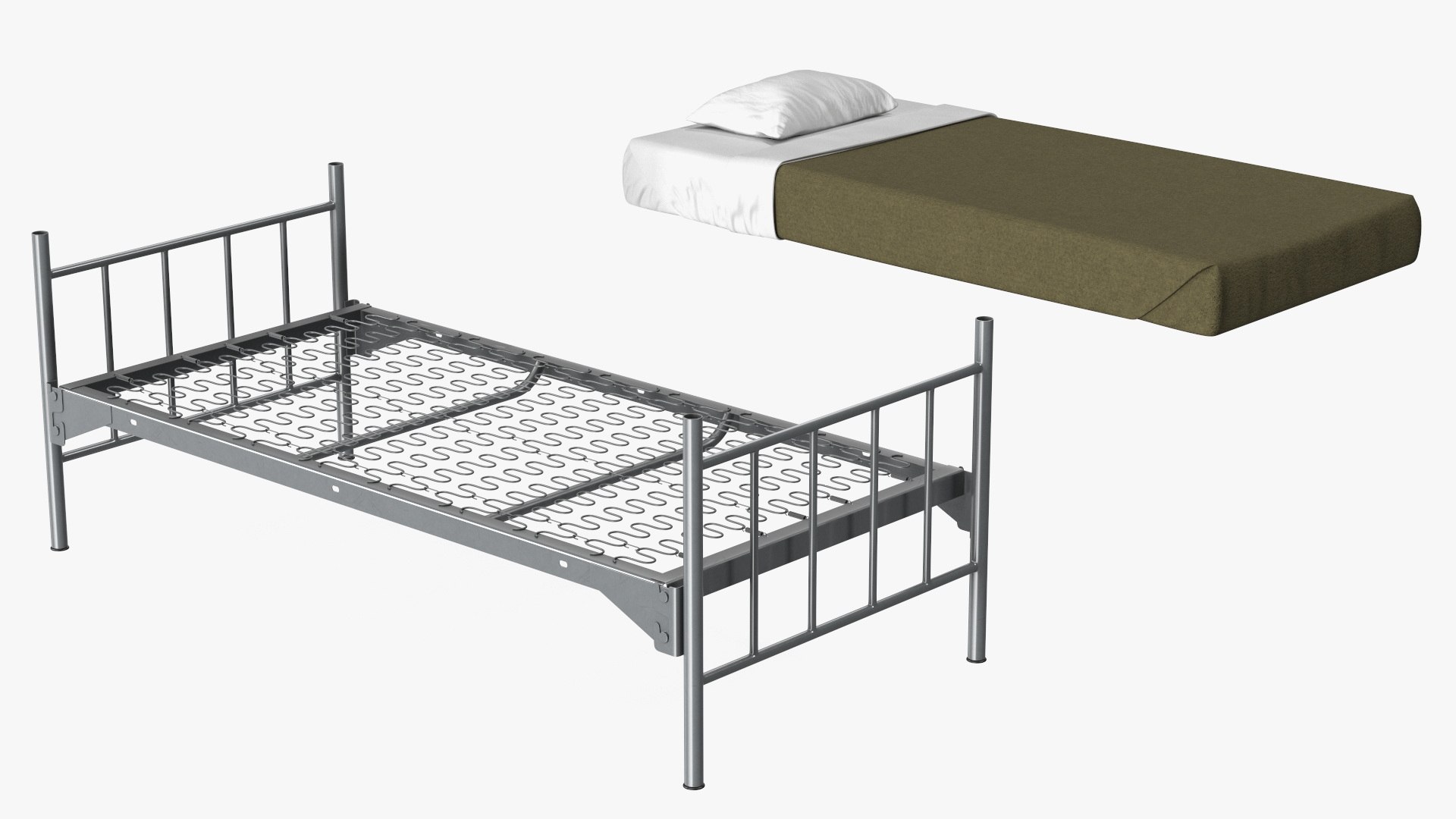 3D model Army Bunk Bed New - TurboSquid 2078174