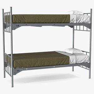 3D model Army Bunk Bed New