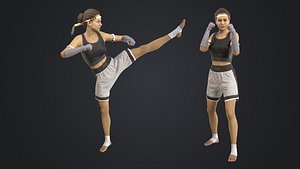 Muay Thai Boxer Rigged