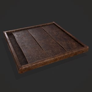 Leather Workers Cutting Board 3D model