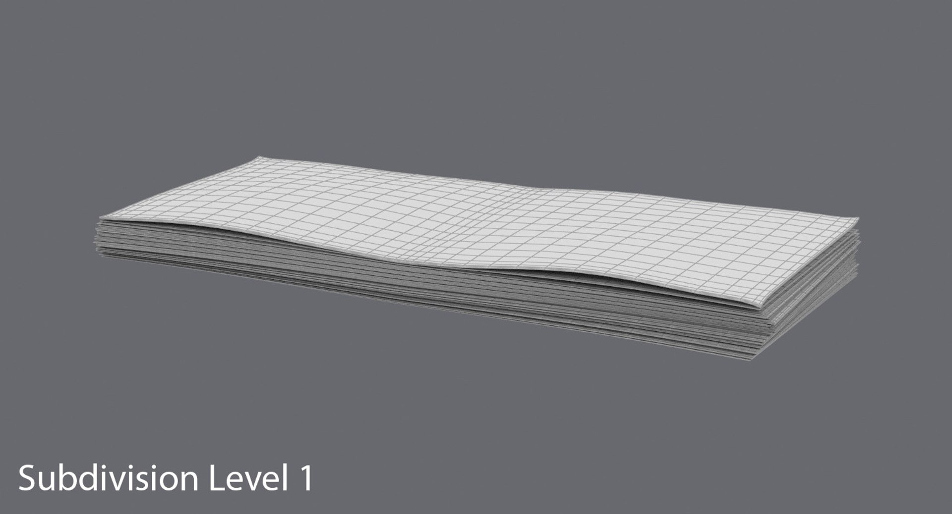 20 Dollar Bill Stack 3d Model