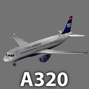 Airbus A320 US Airways model
