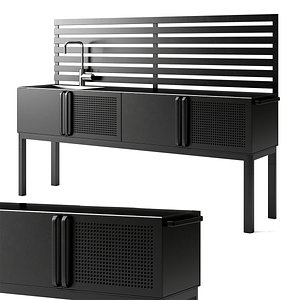 3D Outdoor Kitchen model