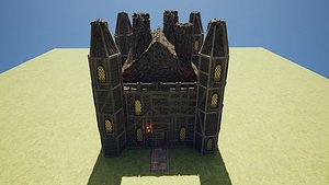 18 Room Gothic Fantasy Horror Castle The Forsaken Keep 3D model