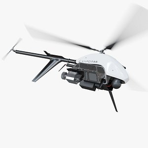 drone helicopter vrapor 55 3D model