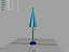 rigged umbrella patio 3d ma