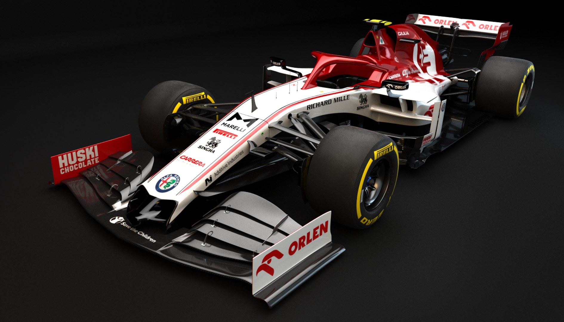 F1 Alfa Romeo C39 3D Model TurboSquid 1518750