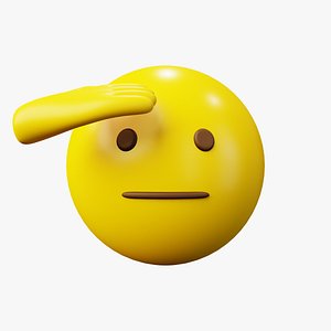 Salute Emoticon Emoji or Smiley