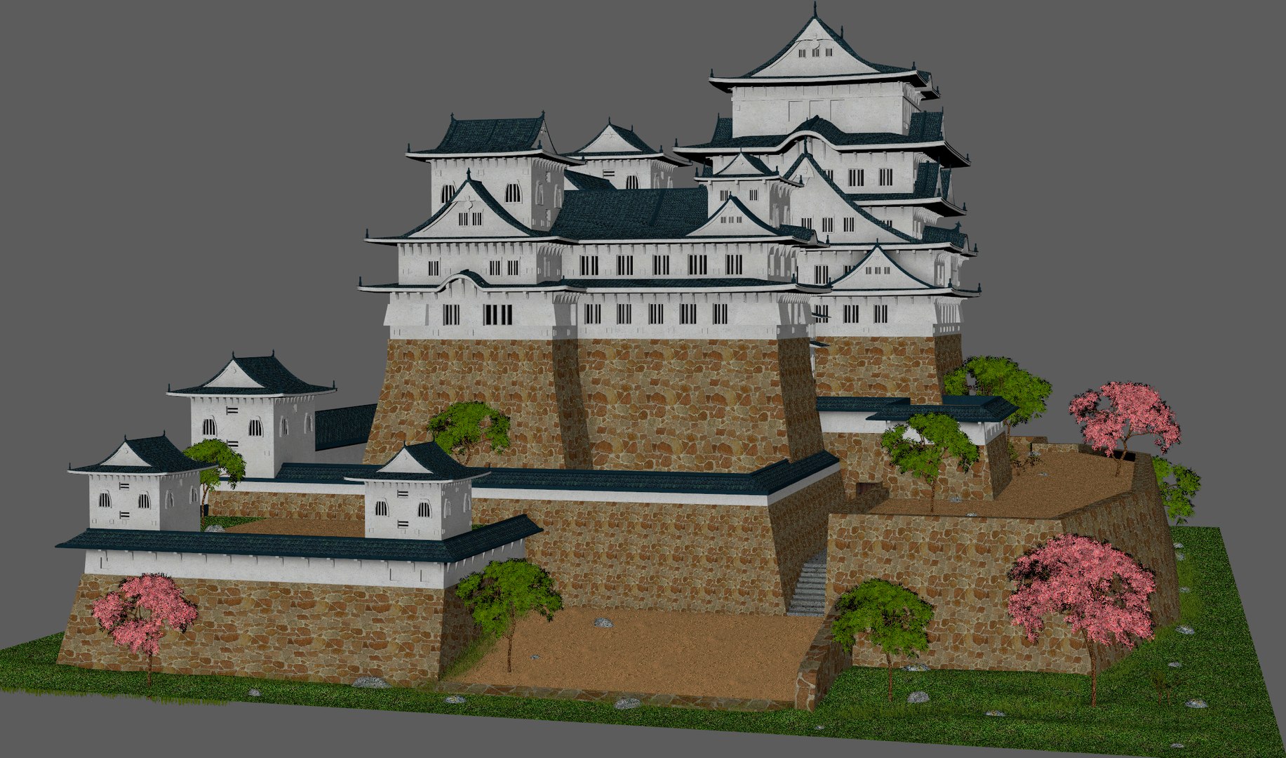 japan bamboo castle 3D model https://p.turbosquid.com/ts-thumb/hC/x2lTAd/MBUhiqD7/himeji14/jpg/1540927385/1920x1080/fit_q87/edc3f215bae2ef85ca74e656db6219fb3e902e1a/himeji14.jpg