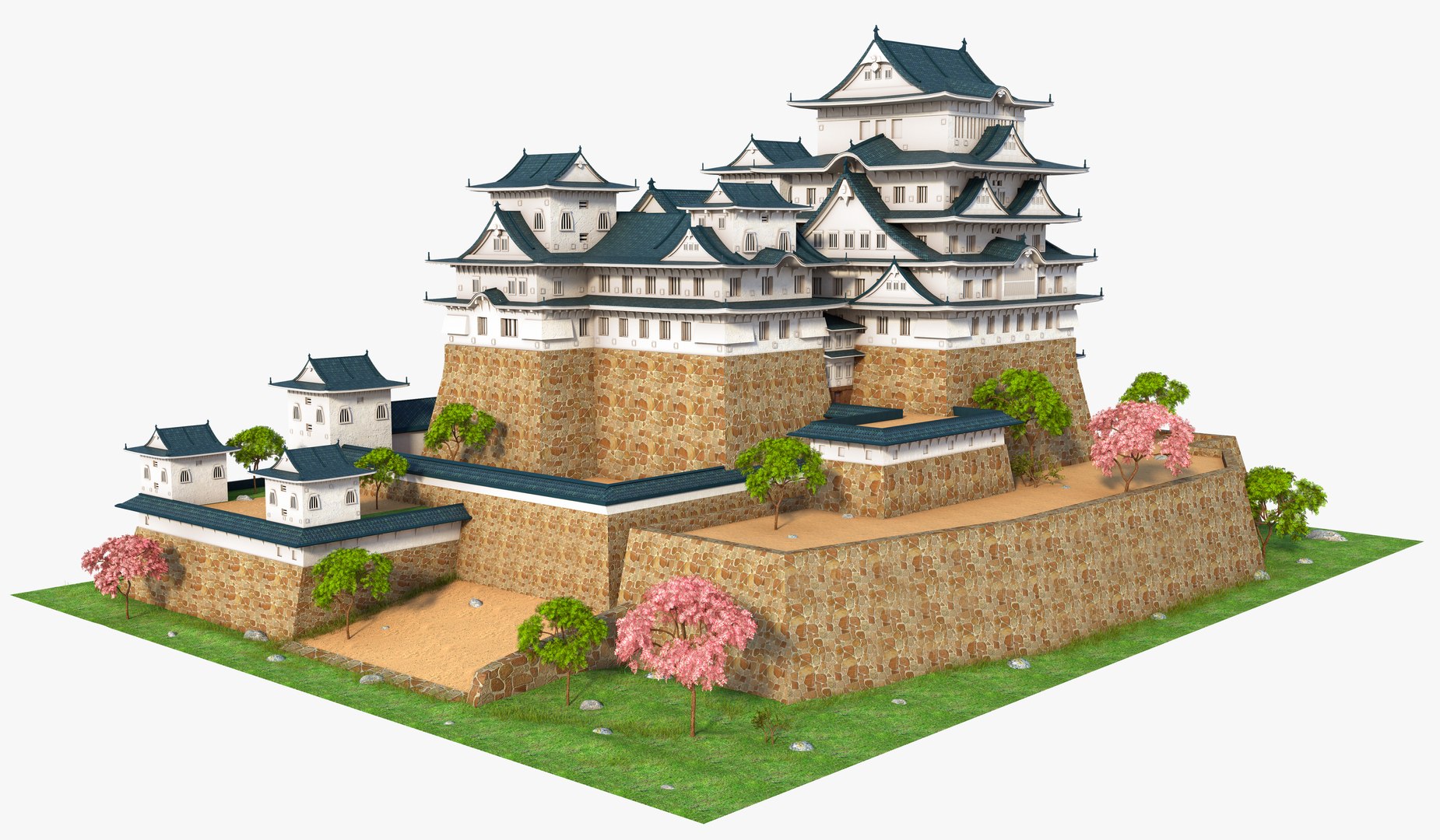 japan bamboo castle 3D model https://p.turbosquid.com/ts-thumb/hC/x2lTAd/QGcy05Gv/himeji1/jpg/1540927385/1920x1080/fit_q87/ecd2f94069e3f9e2f9ed473e448492b77ccfd051/himeji1.jpg