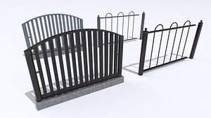 Metal Fences Pack 4 model