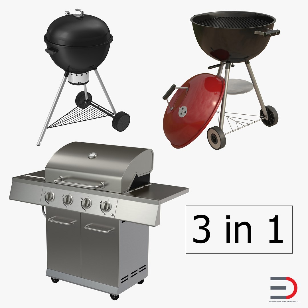 Grills Collection 3D model preview