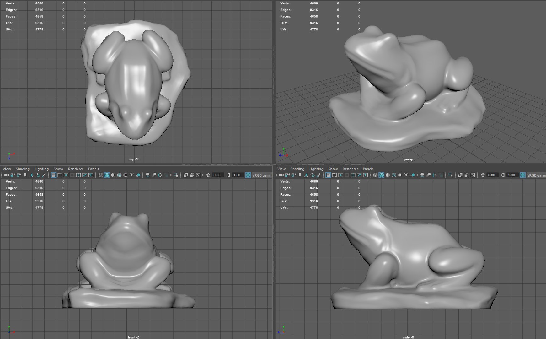 Stone Toad For Garden 3D - TurboSquid 2232545