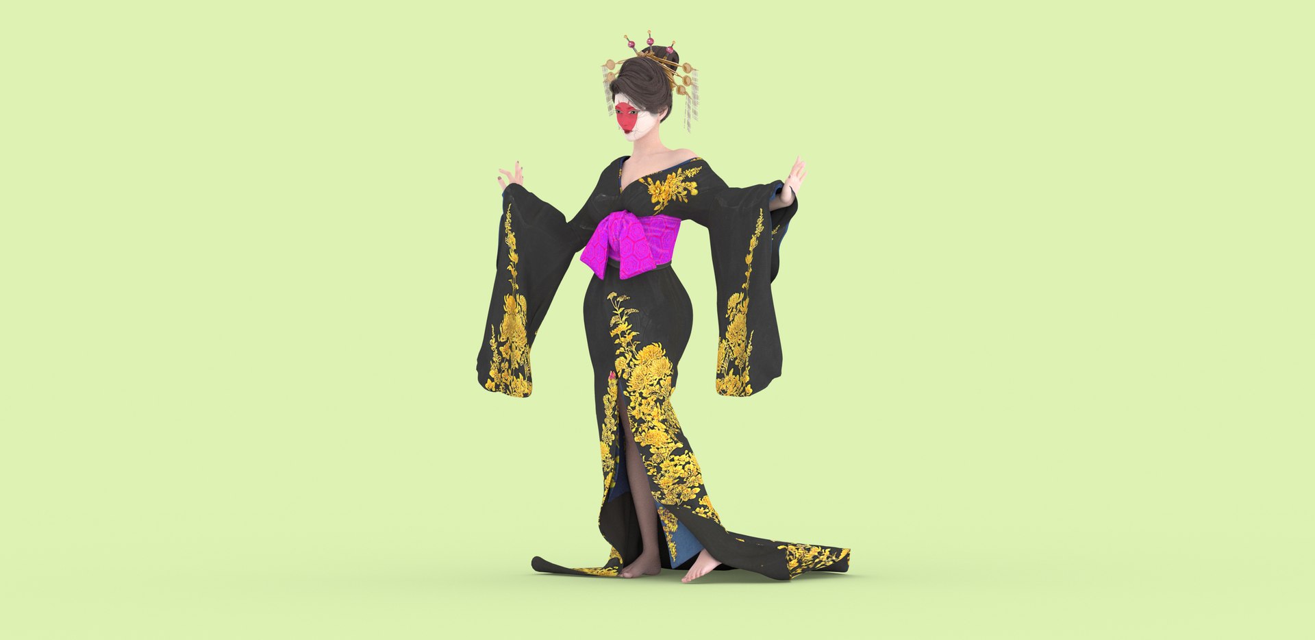 3D model Women in traditional Japanese clothing https://p.turbosquid.com/ts-thumb/hD/3rFQEl/8b/preview2/jpg/1685764179/1920x1080/fit_q87/c64cd98d2b76ae4755aa4cd04f83d27efba3ea00/preview2.jpg