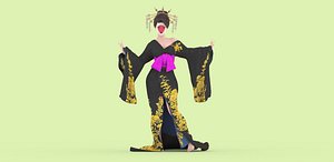 Women in traditional Japanese clothing