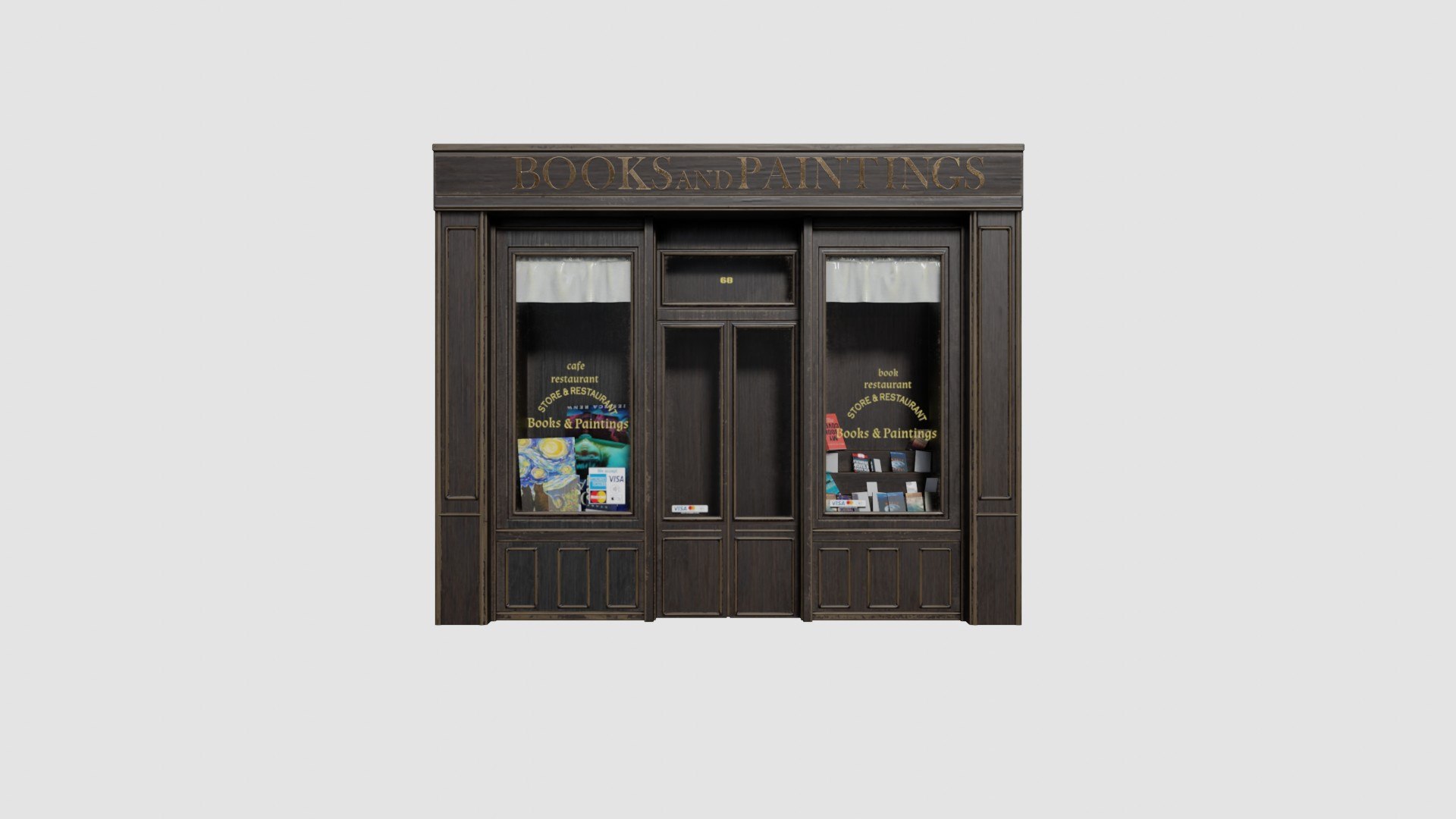 Ground Floor Street Shops With 2k Pbr Textures 3D Model - TurboSquid ...