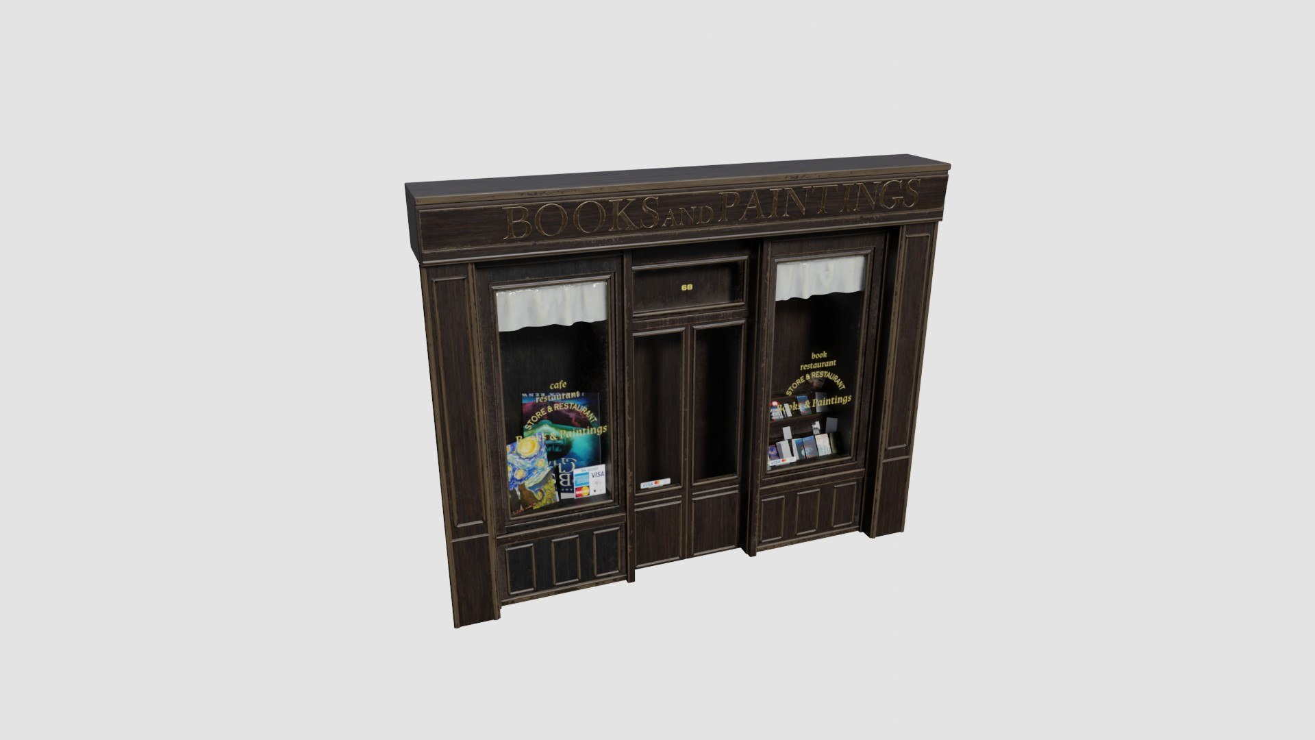 Ground Floor Street Shops With 2k Pbr Textures 3D Model - TurboSquid ...