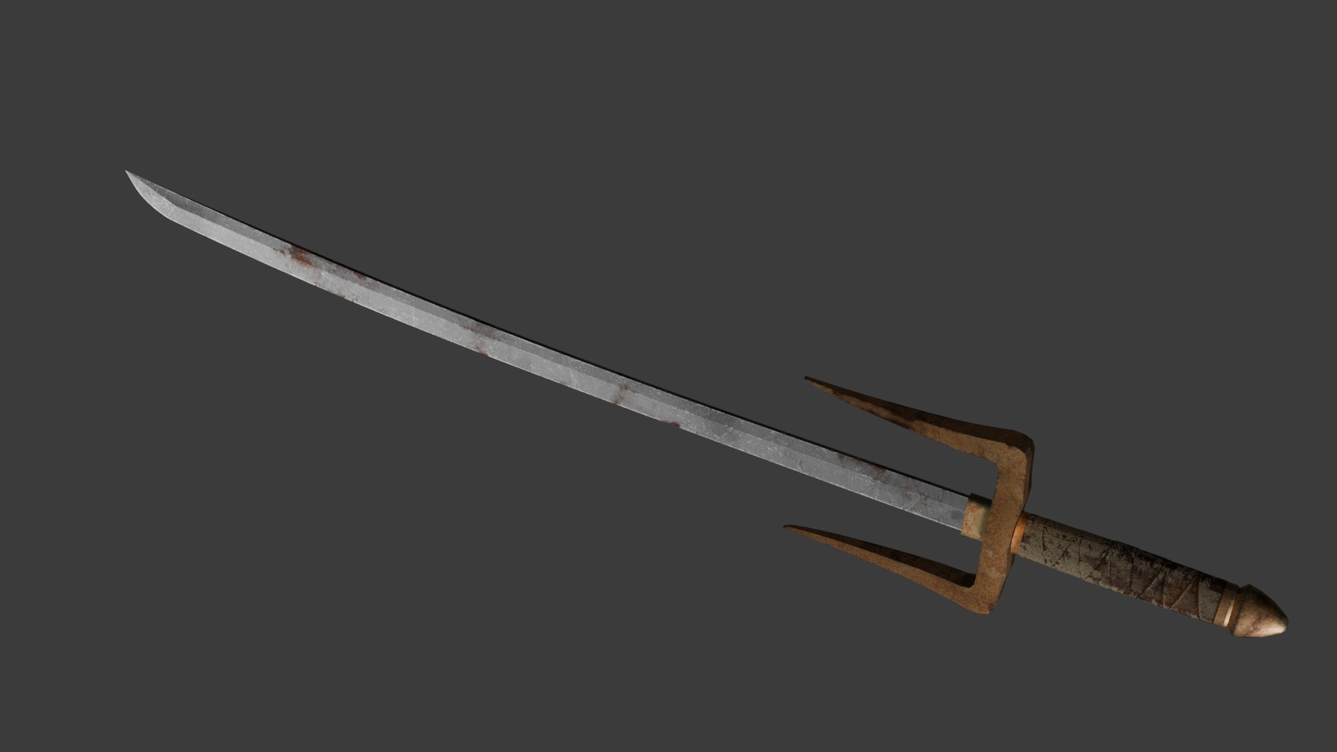 3D Two-Pronged Tsurugi model https://p.turbosquid.com/ts-thumb/hD/6FCnmE/Ln/2/png/1736170540/1920x1080/fit_q87/323904009b43730a59e48fcffa43f621e1059809/2.jpg