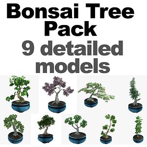 pack bonsai tree 3ds